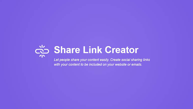 Social Share URL Generator