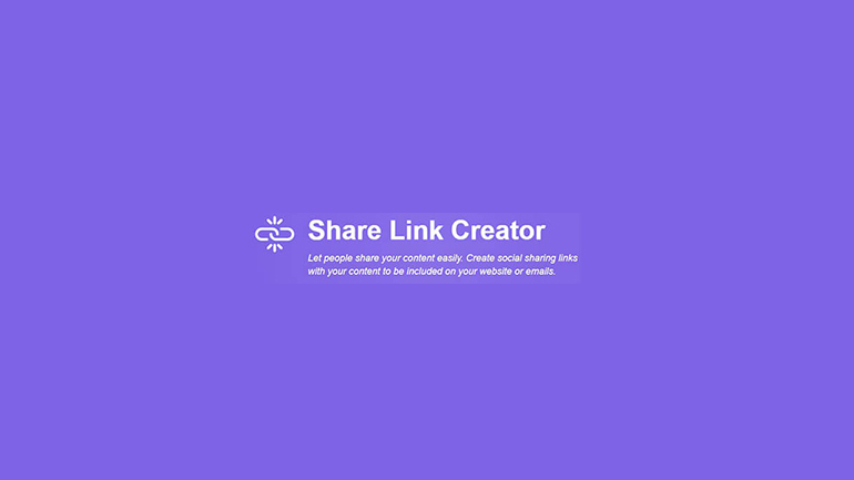 Social Share URL Generator - The Digital Den Scrapbook