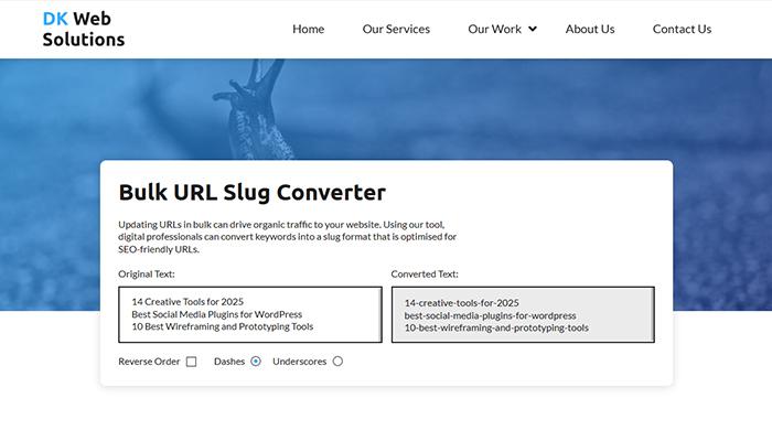 Bulk URL Slug Converter